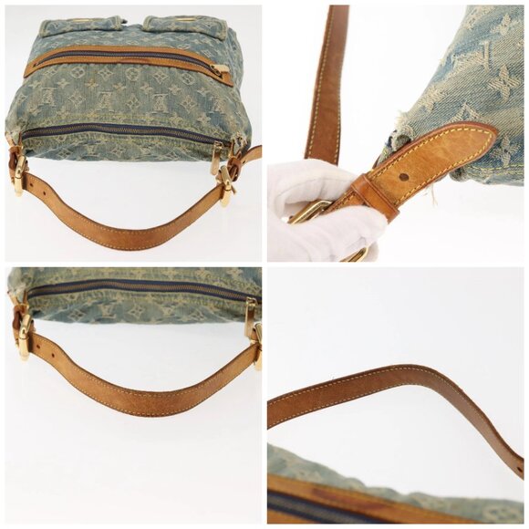 LOUIS VUITTON Monogram Denim Buggy GM Shoulder Bag Blue M95048 LV Auth am9268 - Picture 16 of 16